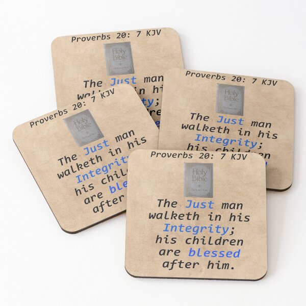 Item preview, Proverbs 20: 7 designed and sold by ErinTr.