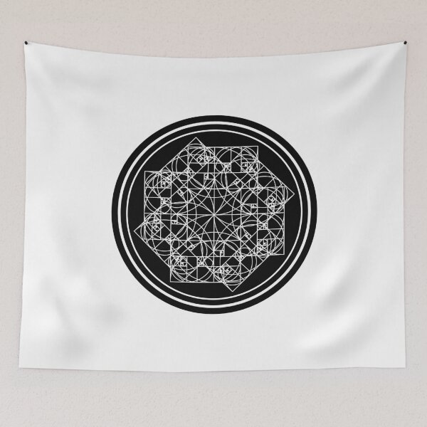 Item preview, “The Third Snowflake” - Geometric shape - Black and White - Circle - Logo - Minimal designed and sold by BDLVandFriends.
