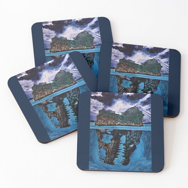 Item preview, dinosaur skull mystery island designed and sold by Blissful Brushes.