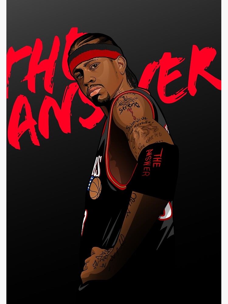 Allen Iverson The Answer Art Print By Dbl Drbbl Redbubble