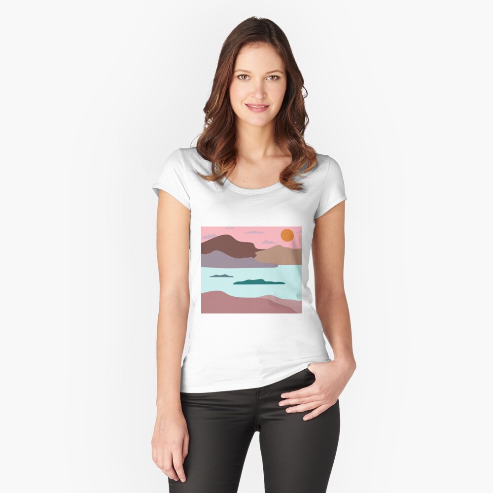 Aperçu de l'œuvre T-shirt échancré créée et vendue par LaetiArts.