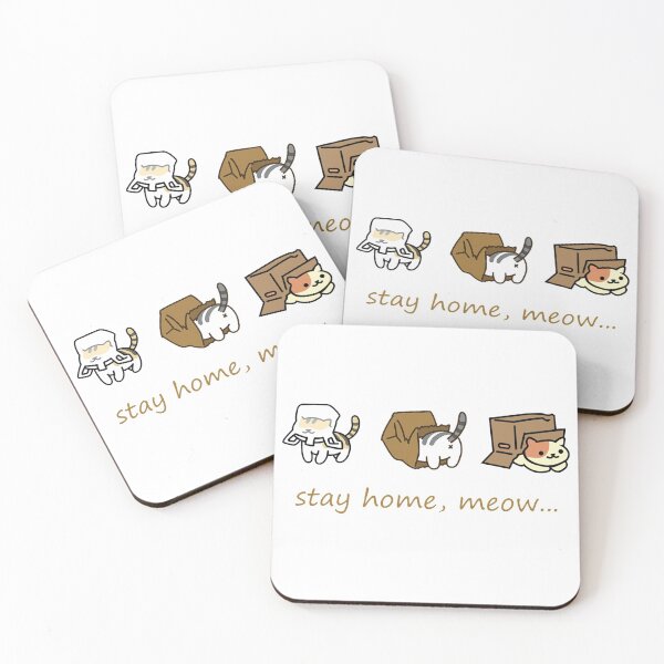 Item preview, Stay Home Meow designed and sold by Cat2D.
