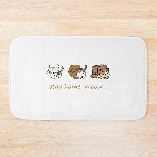 Item preview, Stay Home Meow designed and sold by Cat2D.