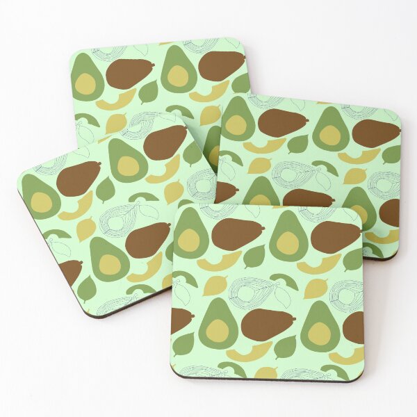 Item preview, Light green and yellow avocado fruit pattern gift design designed and sold by Michael Schmidt.