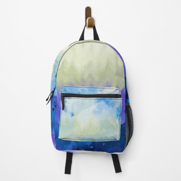 Item preview, Tie Dye abstract rainbow lines, blue, purple, bright, yellow designed and sold by avit1.