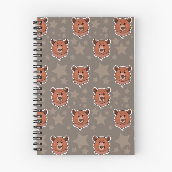 Item preview,  pattern with brown bears on brown background environment stars designed and sold by kotart72.