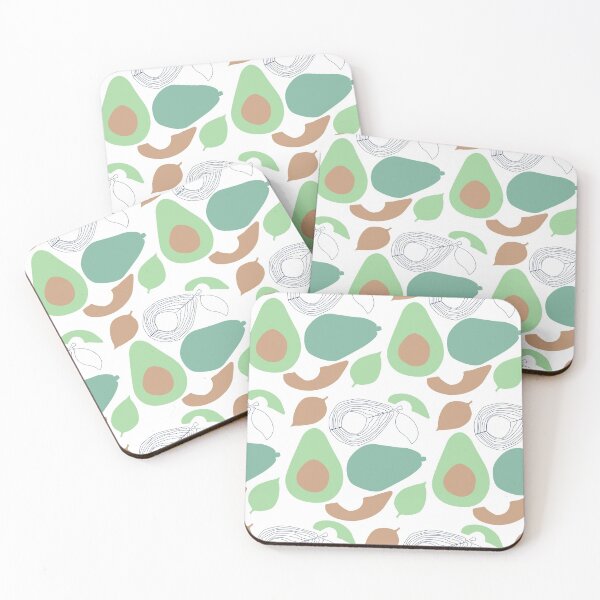 Item preview, Basic white green avocado green fruit pattern gift design designed and sold by Michael Schmidt.
