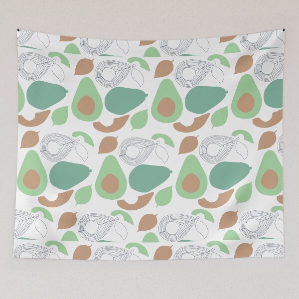 Item preview, Basic white green avocado green fruit pattern gift design designed and sold by Michael Schmidt.