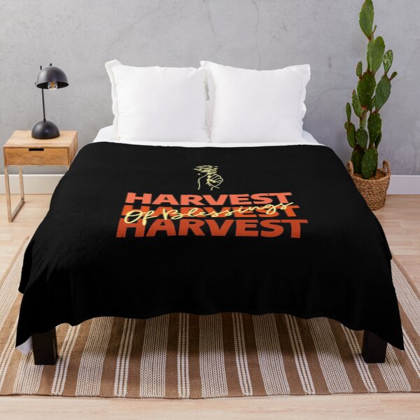 Item preview, Harvest of Blessings | Thanksgiving Holiday | Autumn Harvest Festival | Minimal Lettering Design designed and sold by Ainbowz-Artwork.
