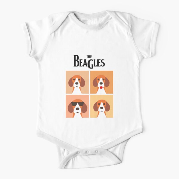 the beagles Short Sleeve Baby One-Piece