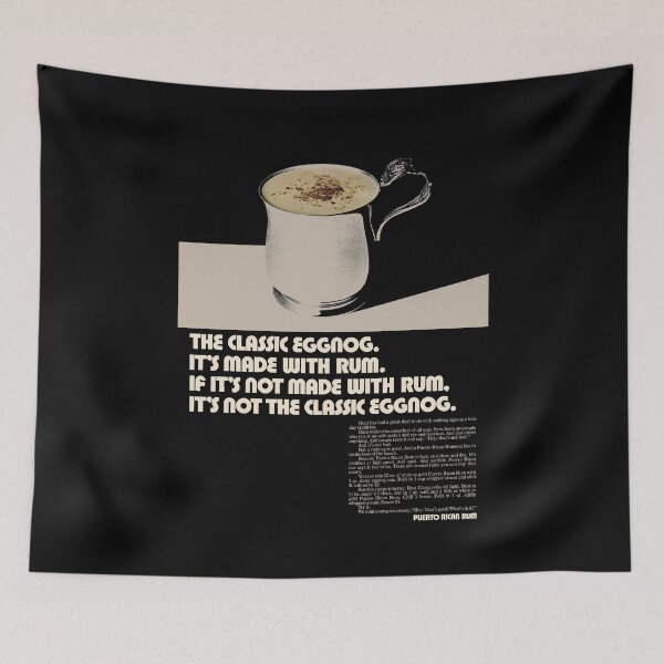 Item preview, EGG NOG - PUERTO RICO RUM CHRISTMAS ADVERT designed and sold by ThrowbackAds.