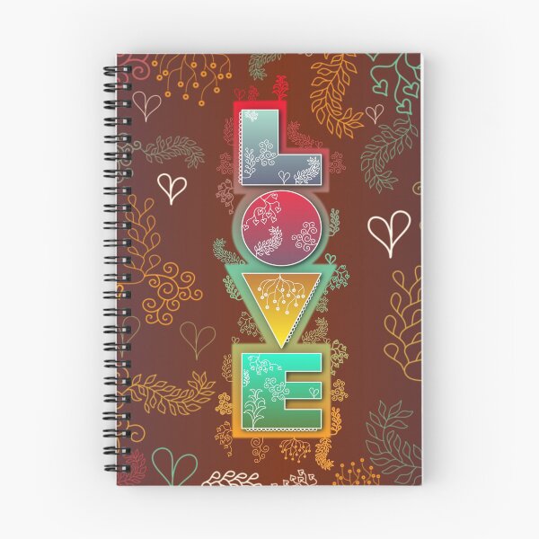 Item preview, Cute curvy colorful love pattern and text designed and sold by CiniArt.