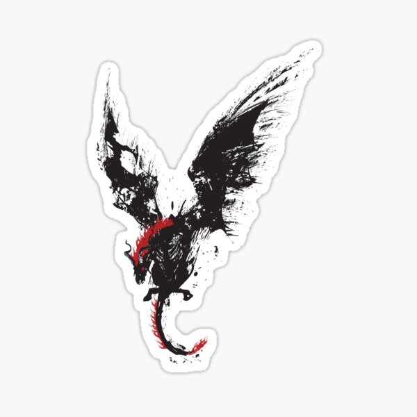 The Jersey Devil - Black Splatter Sticker