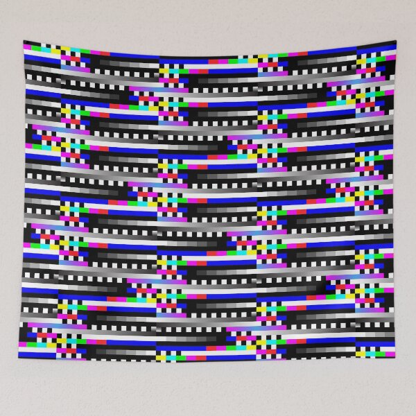 Item preview, ABSTRACT TV TESTSCREEN RETRO PATTERN designed and sold by asymmetrickid.