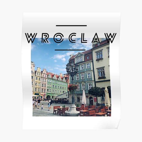 Wroclaw City Centre Poland Poster