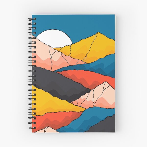 Item preview, Retro Neon Colored Mountains designed and sold by Memituss.