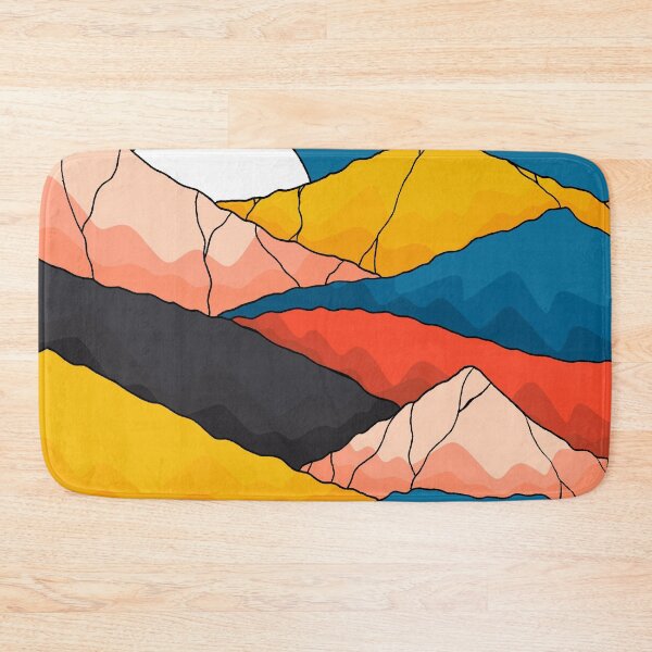 Item preview, Retro Neon Colored Mountains designed and sold by Memituss.