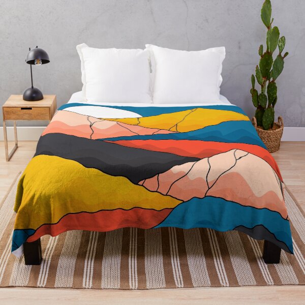 Item preview, Retro Neon Colored Mountains designed and sold by Memituss.