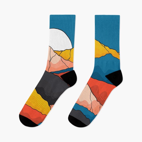 Item preview, Retro Neon Colored Mountains designed and sold by Memituss.