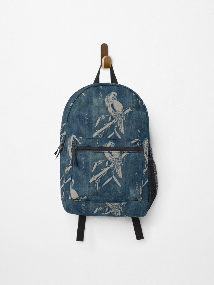 bird print backpack