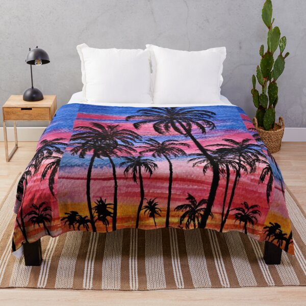 Item preview, palm trees of miami - dramatic sky designed and sold by Blissful Brushes.