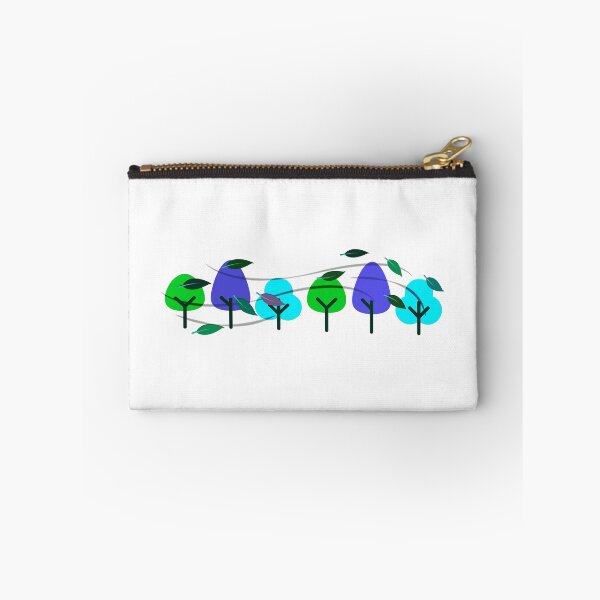 Item preview, Sticker stormy autumn trees lose leaves colorful mix of colors autumnal pattern self-made designed and sold by Shirtilike.