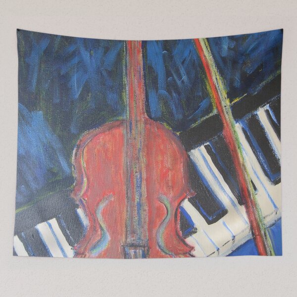 Item preview, Violin and Piano Duet designed and sold by amyredfordart.