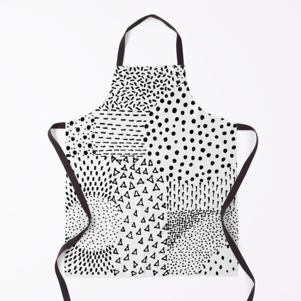 Item preview, Black dots hand drawn abstract pattern  designed and sold by Aftinia.