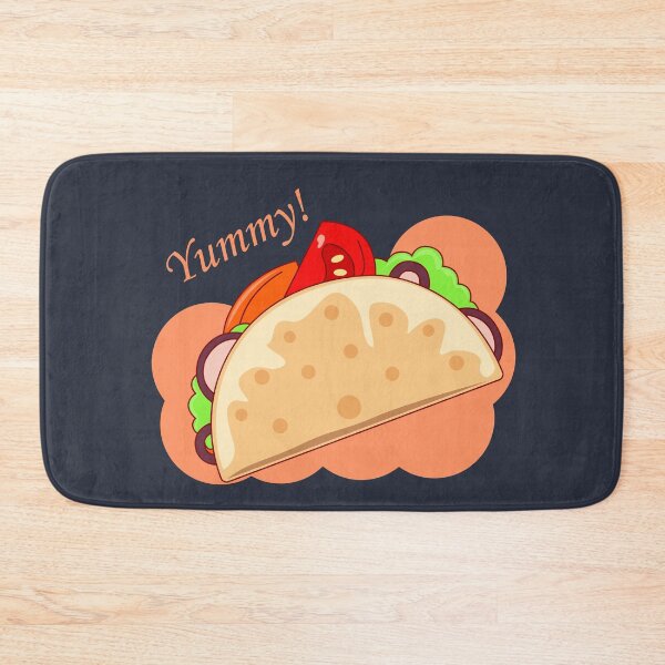 Item preview,  Yummy vegetables and beef taco with bubbled background  designed and sold by SGS-.