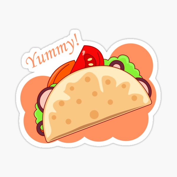 Taco Night Stickers Redbubble - steak taco roblox