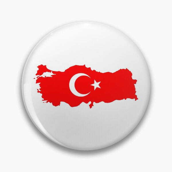 Item preview, Turkey flag map shape sticker - Turkish flag with moon and star  designed and sold by mrsupicku.