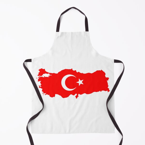 Item preview, Turkey flag map shape sticker - Turkish flag with moon and star designed and sold by mrsupicku.