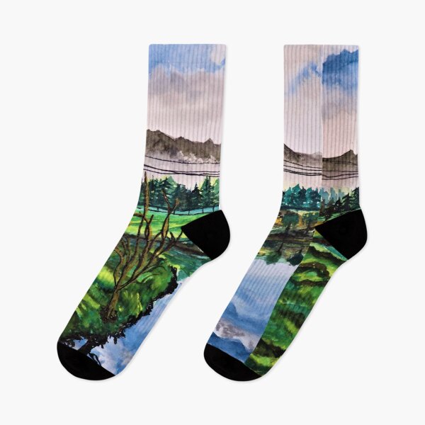 Item preview, nature serene landscape designed and sold by Blissful Brushes.