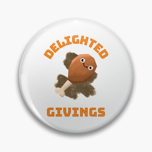 Item preview, Delighted Givings | Thanksgiving Holiday | Autumn Harvest Festival | Cute Drumstick Lettering Design designed and sold by Ainbowz-Artwork.