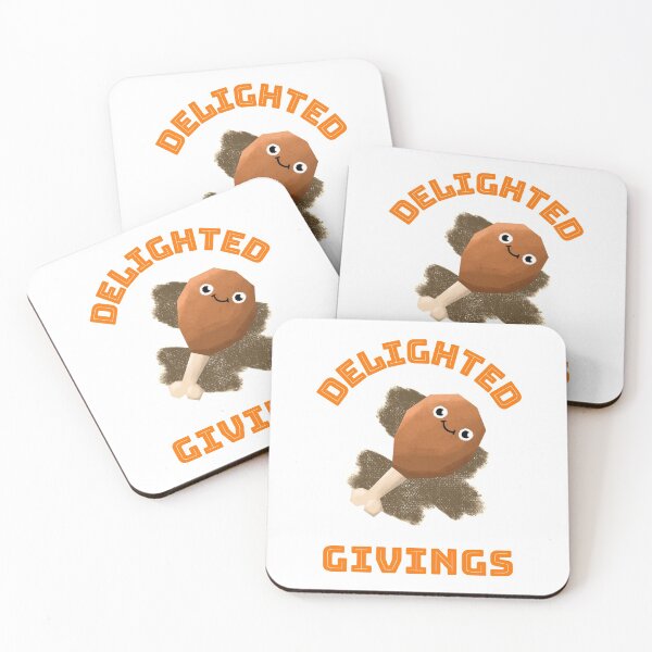 Item preview, Delighted Givings | Thanksgiving Holiday | Autumn Harvest Festival | Cute Drumstick Lettering Design designed and sold by Ainbowz-Artwork.
