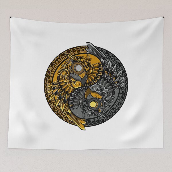 Item preview, Yin Yang Owl Art Work designed and sold by JTS STORE.
