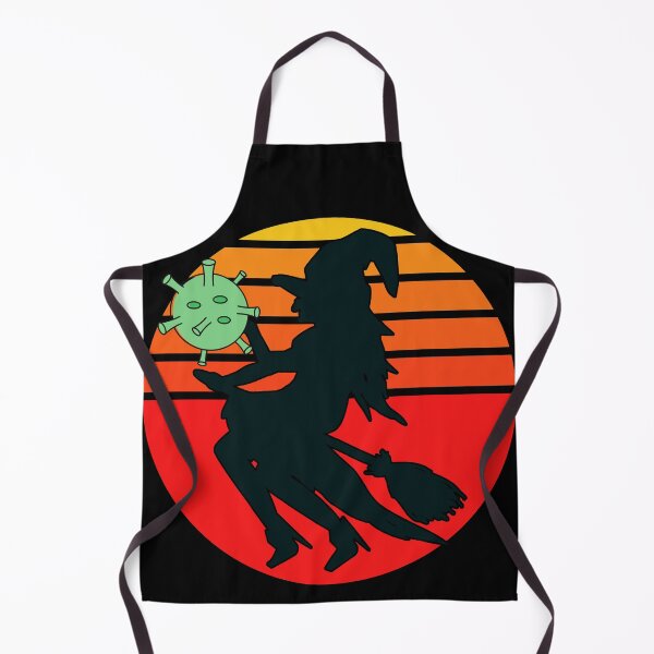 Item preview, MEDICAL LAB SCIENTIST HALLOWEEN LAB WITCH RETRO SUNSET-VIRUS CORONAVIRUS designed and sold by Hippiesole.