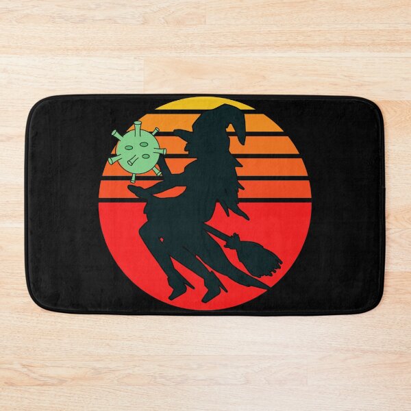 Item preview, MEDICAL LAB SCIENTIST HALLOWEEN LAB WITCH RETRO SUNSET-VIRUS CORONAVIRUS designed and sold by Hippiesole.