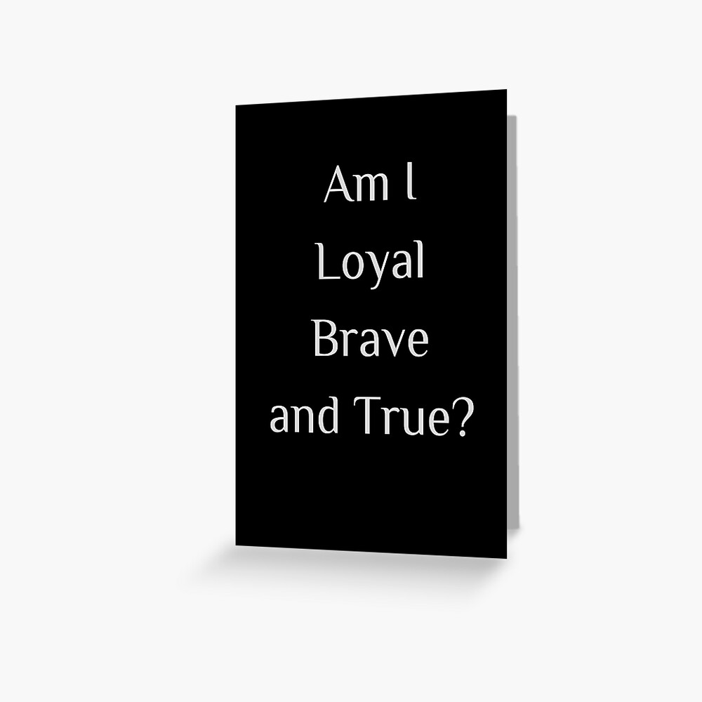 loyal brave true chords