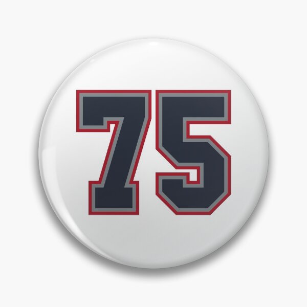Item preview, 75 Navy Grey Red Sports Number Seventy-Five designed and sold by HelloFromAja.