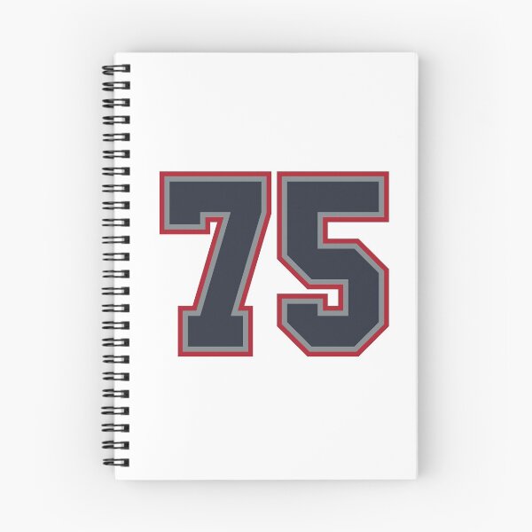 Item preview, 75 Navy Grey Red Sports Number Seventy-Five designed and sold by HelloFromAja.