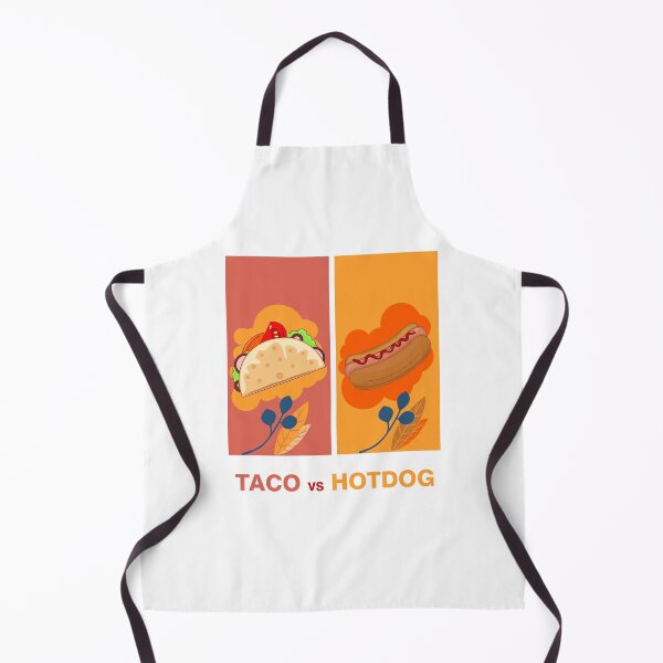 Item preview, Taco vs hot dog lovers and leaves colored background  designed and sold by SGS-.