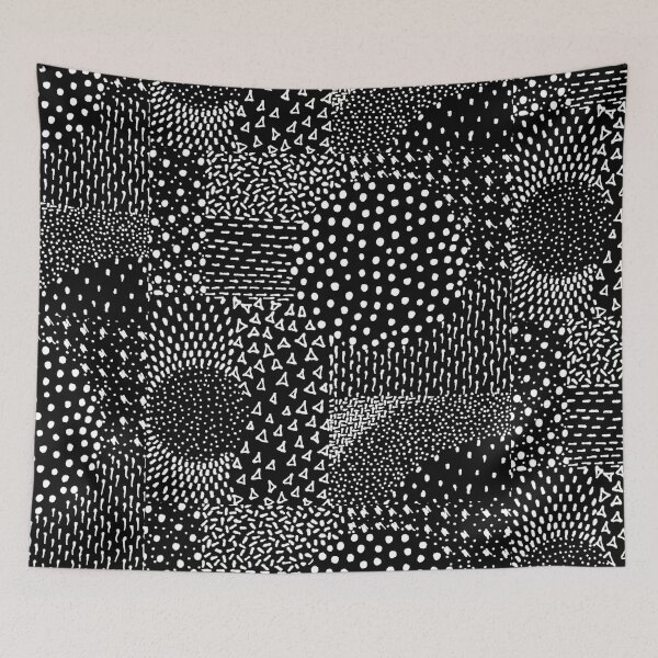 Item preview,  White dots hand drawn abstract pattern  designed and sold by Aftinia.