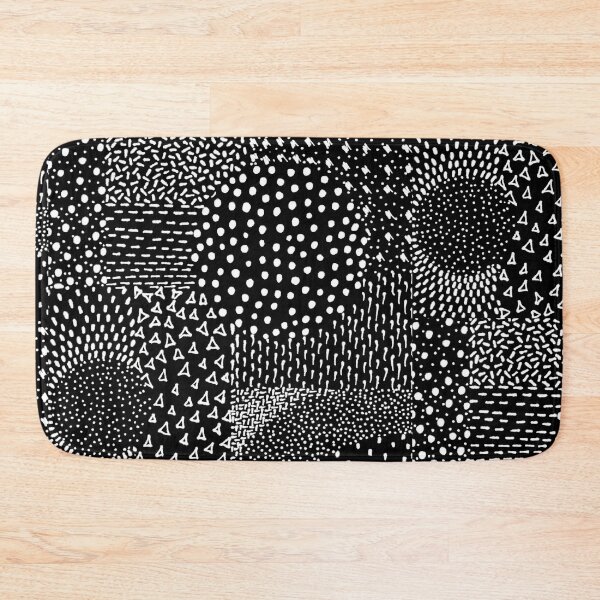 Item preview,  White dots hand drawn abstract pattern  designed and sold by Aftinia.