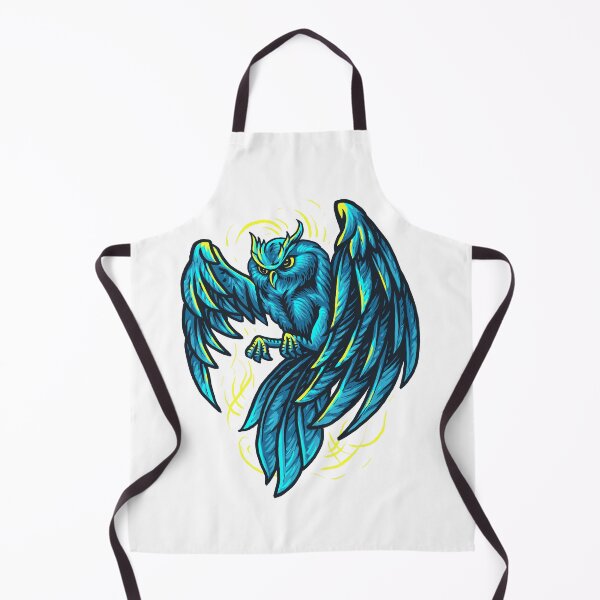 Item preview, Ornate Blue Owl Art work designed and sold by JTS STORE.