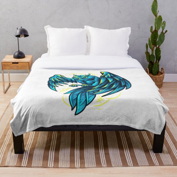 Item preview, Ornate Blue Owl Art work designed and sold by JTS STORE.