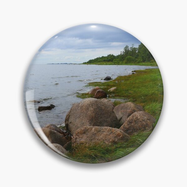 Item preview, boulders by the lake dramatic landscape designed and sold by mrivserg.