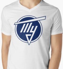 Tupolev Aircraft Logo (Blue) Men's V-Neck T-Shirt
