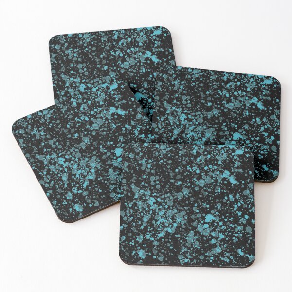 Item preview, Blue splashes on black  designed and sold by Samridhi Verma.