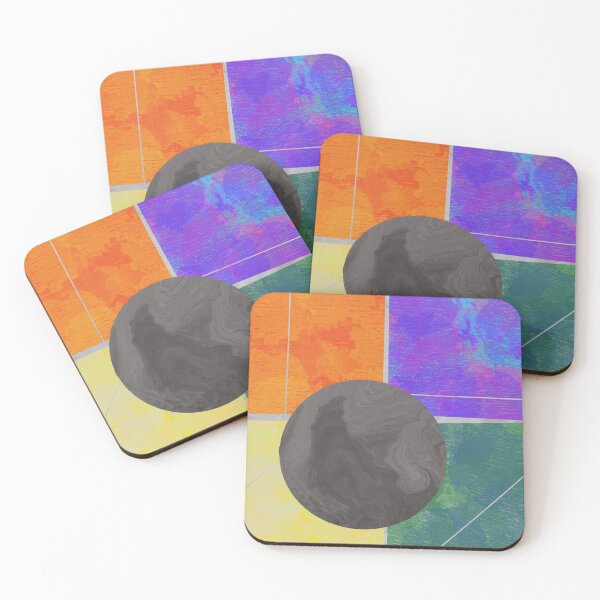 Item preview, Vibrant colors complementing a full moon designed and sold by aubergina-draws.